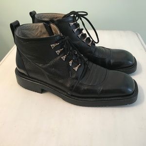 Aldo Brue  black leather boots